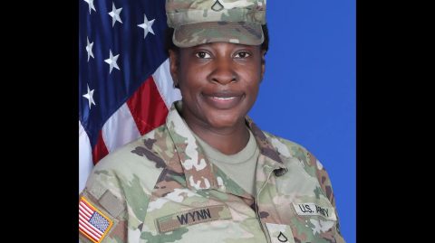Pfc. Veronica L. Wynn, an Army trainee at Fort Jackson, South Carolina, died during an initial "pickup" phase of training, when recruits first meet their assigned drill instructors. Army photo.