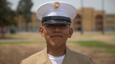 Marine recruit loses more than 100 pounds to graduate from boot camp