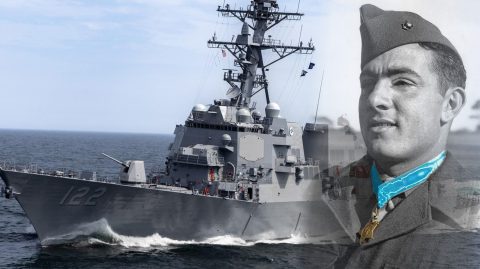 USS John Basilone, warship named for legendary Marine, delivered to the Navy